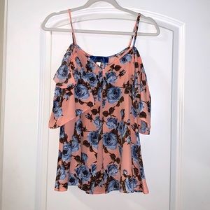 NWOT Floral Off the Shoulder Top